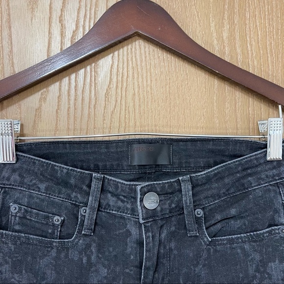 Vince Dylan Ankle Skinny Jeans Stretch Black Floral Women’s Size 26 - Picture 2 of 6